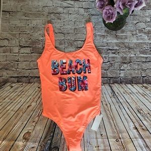 One piece bathing suit